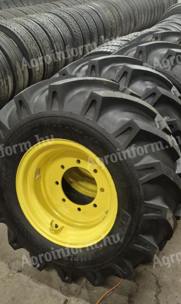16.0/70 R20 BKT Implement AS504 + John Deere gyári erősített felnire szerelt komplett kerekek eladók