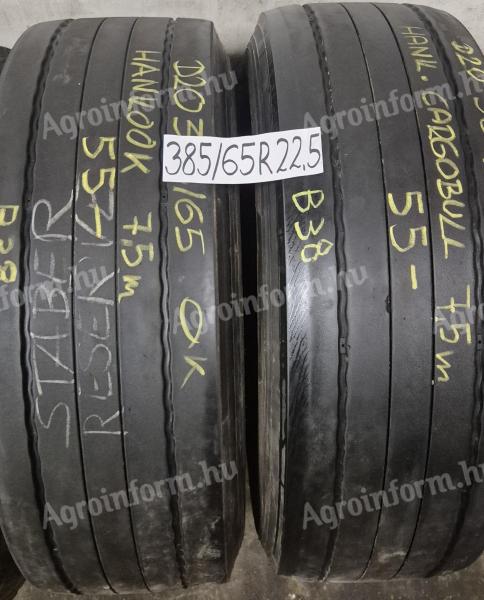 385/65 R22.5 Használt gumiabroncsok eladóak