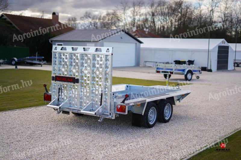 Új SEBAL - Bau 300 - 2 tengelyes (2700 kg) gépszállító utánfutó