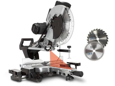 Gérvágó, húzó és fejező lézeres fűrész, 305 mm fűrészlap, 2000 W motor, 24 és 48 fogas fűrészlap – Scheppach KZGS305-BE Gérvágó, húzó és fejező lézeres fűrész, 305 mm fűrészlap, 2000 W motor, 24 és 48 fogas fűrészlap – Scheppach KZGS305-BE