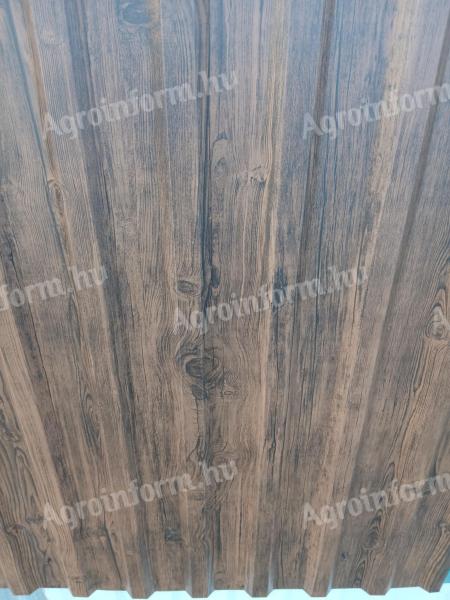 T-8, T-18 diófa mintás trapézlemez