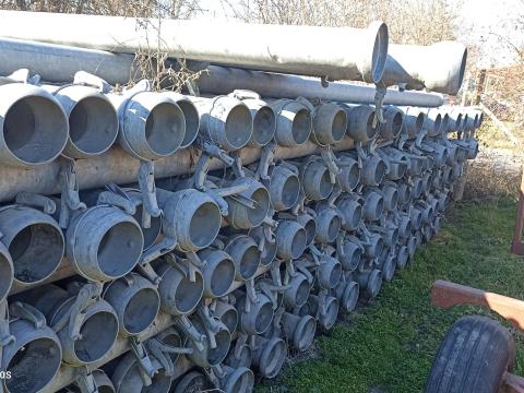 6 m hosszú horganyzott öntözőcső