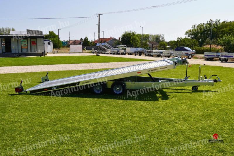 Új 470x200cm-es - 3000kg-os autószállító utánfutó akciósan bruttó 2.790.000 Ft
