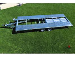 Új 550x210cm-es autószállító utánfutó (2700kg) - most bruttó 1.890.000 Ft