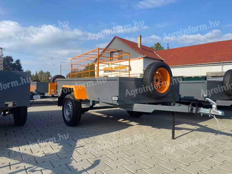 Új Strapabíró Orange utánfutó eladó,  140x250 cm! Rendszámmal+4 év műszakival