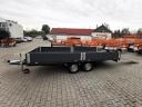Új autószállító trailer,  utánfutó eladó! 220x450 cm! Ponyvával is kérhető