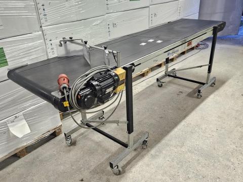 Mfördersystems mobil alumínium vázas szállítószalag 2600x600 mm, 4 m/perc válogatószalag /ct2359/