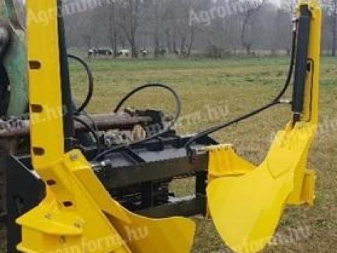 Átültető ásógép adapter rakodógépre,  homl.rakodóra,  ker. rakodóra,  tel.rakodóra