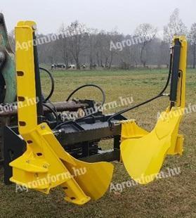 Átültető ásógép adapter rakodógépre,  homl.rakodóra,  ker. rakodóra,  tel.rakodóra