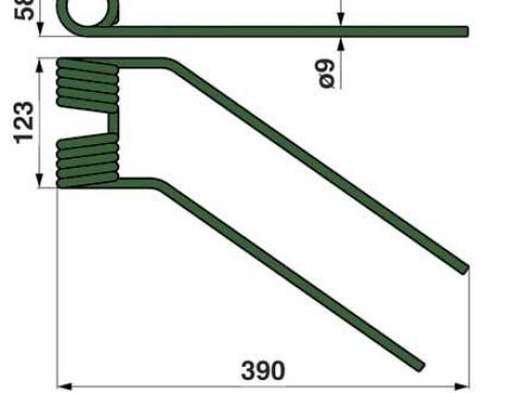 Fella rendsodróhoz rugós fogak a Nyírker-től