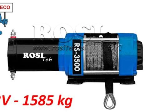 12 V elektromos csörlő RS-3500 – 1585 kg – szintetikus kötél