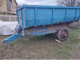 Pótkocsi EB 4, billenős platóval, lejárt műszakival eladó