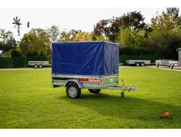 Új billenős utánfutó (205x132cm) ponyva szettel - akciósan bruttó 588.000 Ft