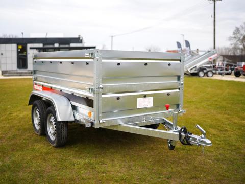 Új 2 tengelyes utánfutó (233x132cm) dupla oldalfal magasítóval - akciósan bruttó 678.000 Ft Új 2 tengelyes utánfutó (233x132cm) dupla oldalfal magasítóval - akciósan bruttó 678.000 Ft