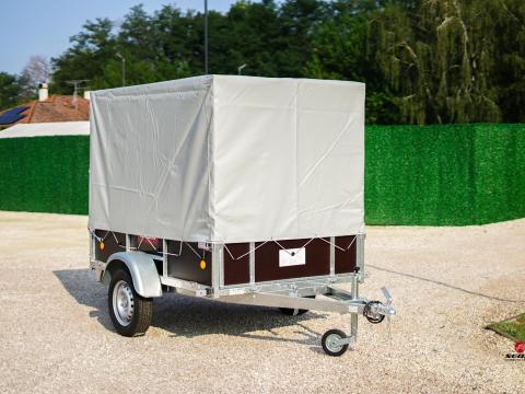 Új billenős - fa oldalfalas utánfutó (200x132cm) ponyva szettel - akciósan bruttó 608.000 Ft Új billenős - fa oldalfalas utánfutó (200x132cm) ponyva szettel - akciósan bruttó 608.000 Ft