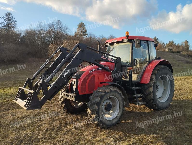 Zetor 11741 Forterra 120 LE, 6 henger + Trac Lift homlokrakodó