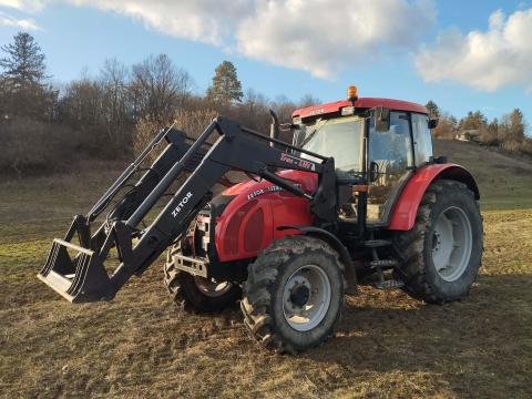 Zetor 11741 Forterra 120 LE, 6 hengeres + Trac Lift homlokrakodó