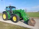 John Deere 6150R traktor John Deere 643R homlokrakodóval eladó