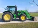 John Deere 6150R traktor John Deere 643R homlokrakodóval eladó