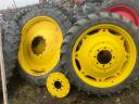 ÁPOLÓKERÉK,  MŰVELŐKERÉK garnitúra JOHN DEERE,  NEW HOLLAND,  CASE stb. 270/95R48 és 230/95R36 . 11.2-48, 9.5-36