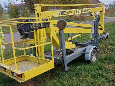 Bishon Palfinger K12 típusú kosaras karos emelőgép Bishon Palfinger K12 típusú kosaras karos emelőgép