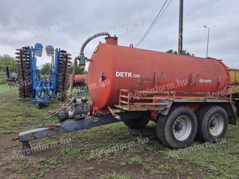 Detk 138-as 8m3-es szippantó eladó