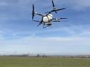 Műtrágya szórás DJI Agras T100 drónnal