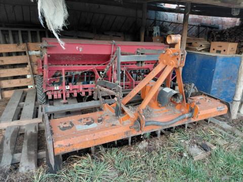 Vetőgép forgóboronával Vetőgép forgóboronával