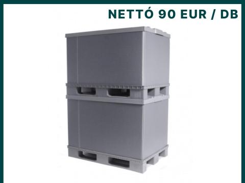 Összecsukható műanyag láda 80x120x85, 68 db egyben eladó Összecsukható műanyag láda 80x120x85, 68 db egyben eladó