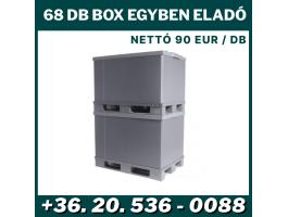 Összecsukható műanyag láda 80x120x85, 68 db egyben eladó