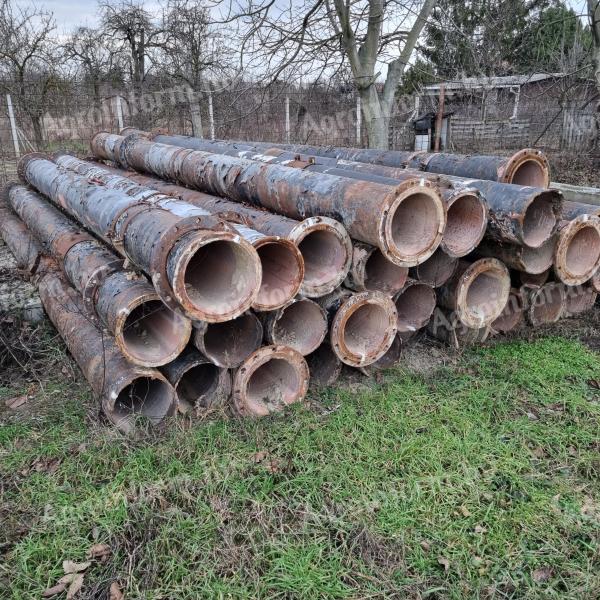 324 x 8 mm bontott acélcső (csavaros karimás, vízkőlerakódás a belső felén)