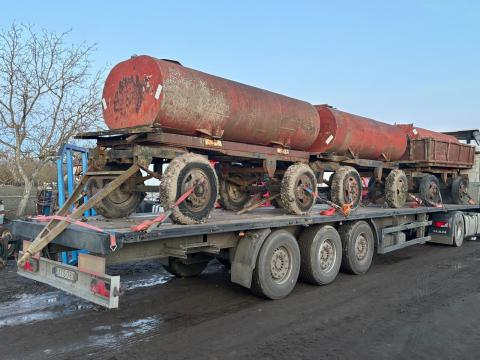 Mbp pótkocsi vízszállító 5 m3 tartállyal tartálykocsi