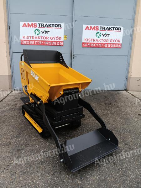 Új SDJK JK-A500 gumitalpas mini dömper,  500 kg kapacitással