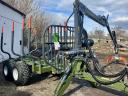 Farma T8 + C63D erdészeti pótkocsi, kiközelítő