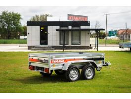 Új 2 tengelyes utánfutó (233x132cm) most 599.000 Ft helyett bruttó 549.000 Ft