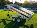 Új billenős - kézi pumpás - alsókerekes utánfutó (253x147cm -750kg) most 1.290.000 Ft helyett bruttó 1.159.000 Ft