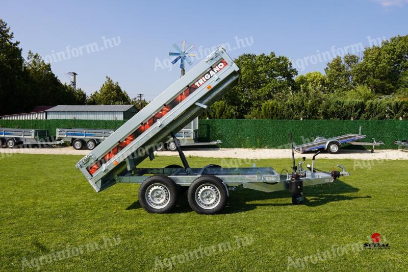 Új kézipumpával billenő utánfutó (256x148cm - 2500kg) most 1.999.000 Ft helyett bruttó 1.729.000 Ft