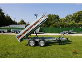 Új kézipumpával billenő utánfutó (256x148cm - 2500kg) most 1.999.000 Ft helyett bruttó 1.729.000 Ft