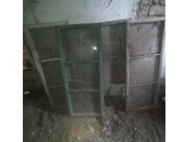 4 db régi fa ablak (125x500 mm) Kiskunfélegyházán