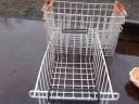 4 db fagyasztóláda fém drótkosár műanyag fogantyúkkal Kiskunfélegyházán