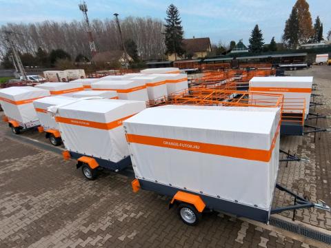 Strapabíró hegesztett magyar utánfutók készletről,  azonnal! Ügyintézés: 15-20 perc