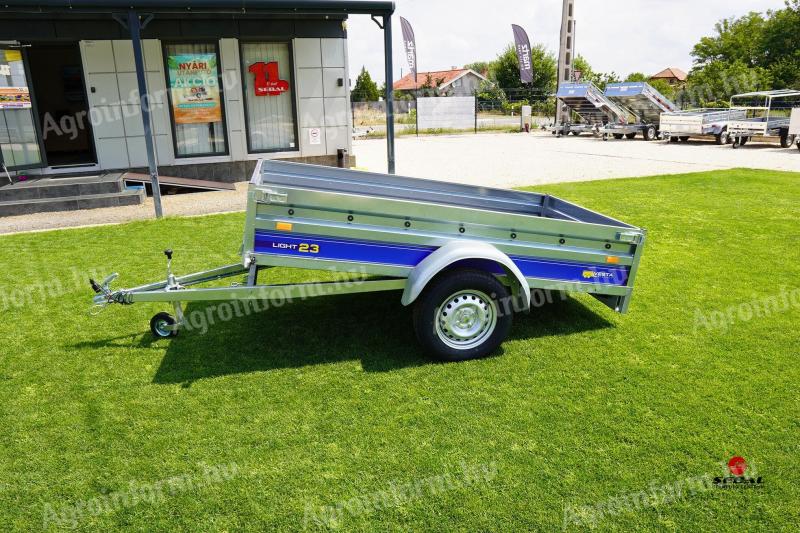 Új billenős utánfutó (230x130cm - 750kg) most 469.000 Ft helyett bruttó 439.000 Ft