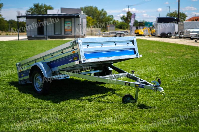 Új billenős utánfutó (250x135cm - 750kg) most 499.000 Ft helyett bruttó 469.000 Ft