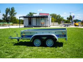 Új 2 tengelyes utánfutó (230x130cm - 750kg) most 569.000 Ft helyett bruttó 539.000 Ft