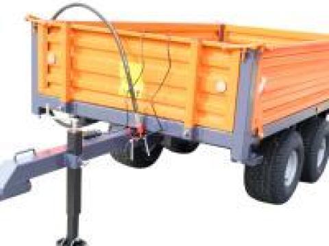 Pótkocsi 2,5 tonna, 3 irányban billenthető, 135x240x40 billenős Geograss