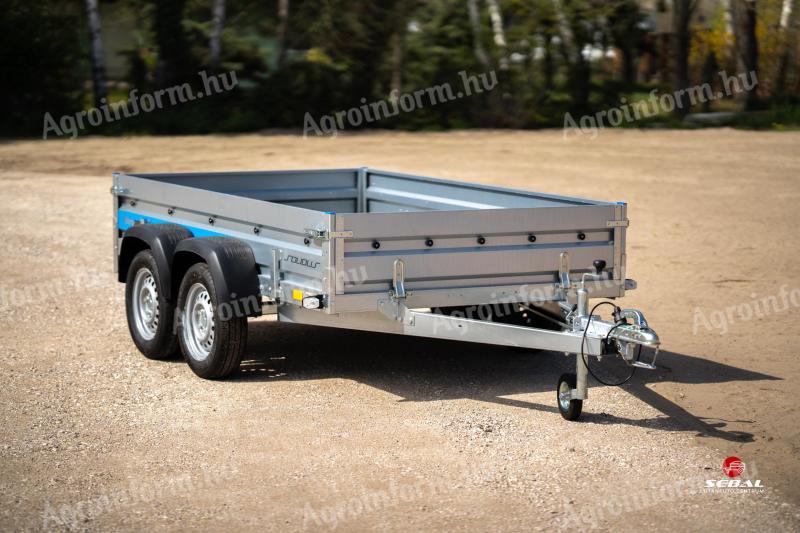 Új 2 tengelyes utánfutó (263x150cm - 750kg) most 699.000 Ft helyett bruttó 645.000 Ft