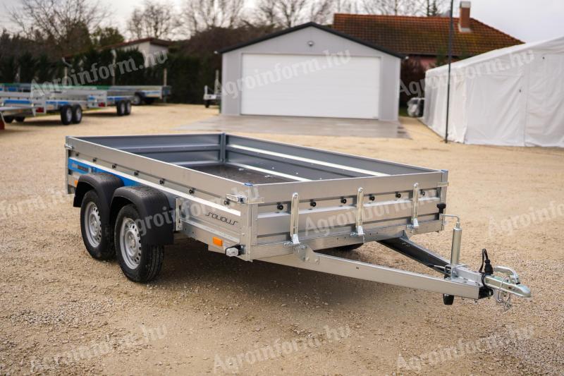 Új 2 tengelyes utánfutó (300x170cm - 750kg) most 855.000 Ft helyett bruttó 785.000 Ft