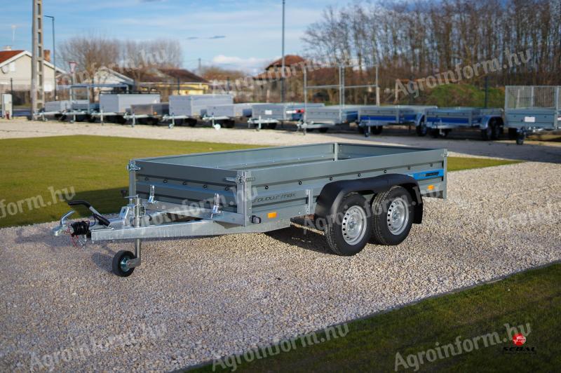Új extra erős,  fékes utánfutó (300x150cm - 2500kg) most 1.514.000 Ft helyett bruttó 1.399.000 Ft