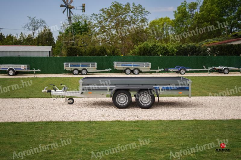 Új extra erős,  fékes utánfutó (330x150cm - 2500kg) most 1.620.000 Ft helyett bruttó 1.499.000 Ft