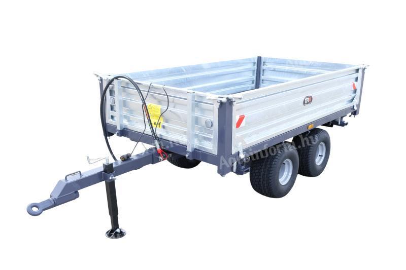 Pótkocsi 2,5 t 2 tengelyes 135x240x40 TRX